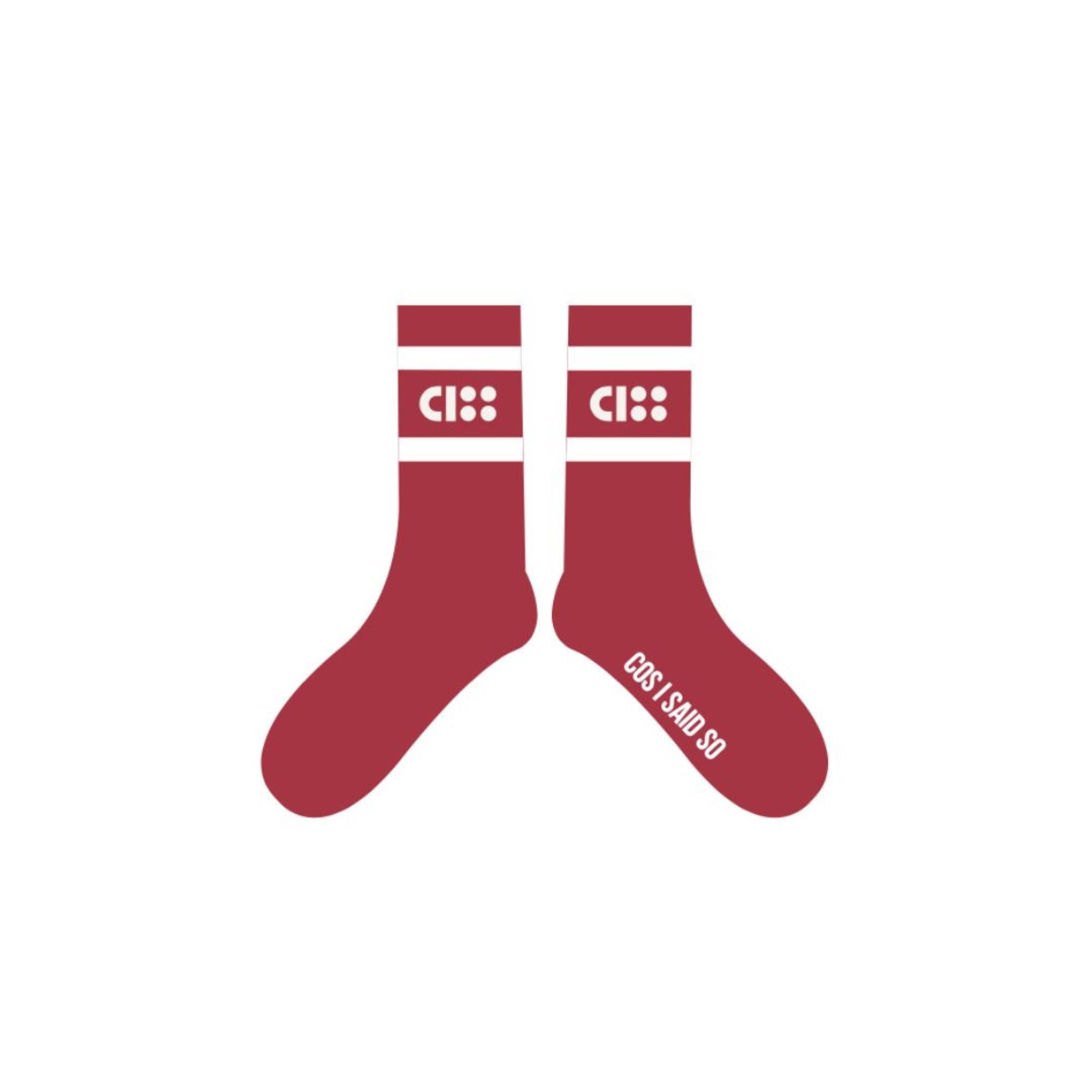 Cos I Said So - socks - red