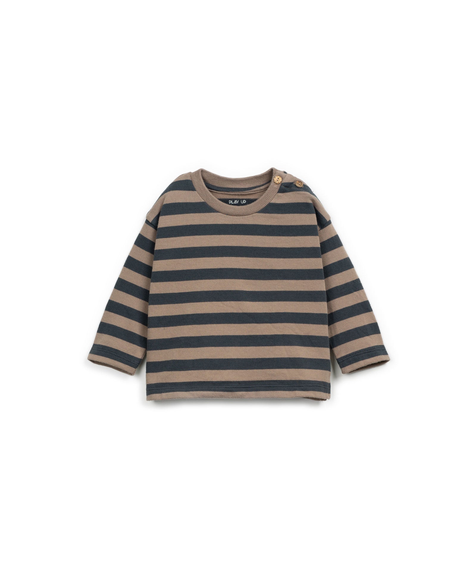 Play Up - striped jersey LS shirt - grafite