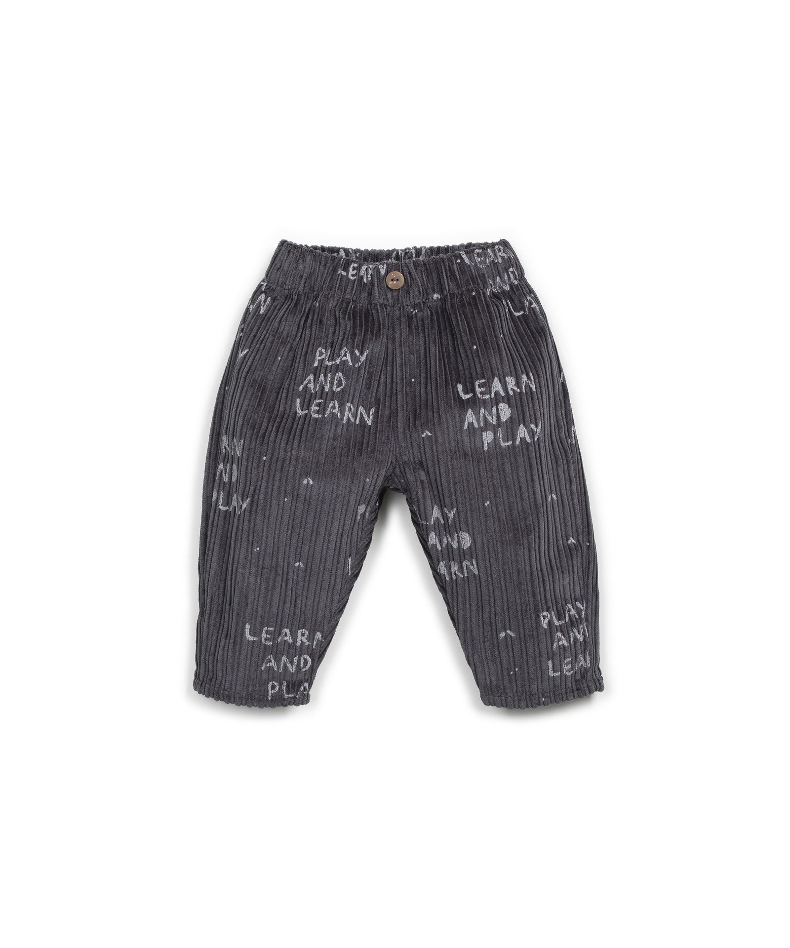 Play Up - printed corduroy trousers - grafite