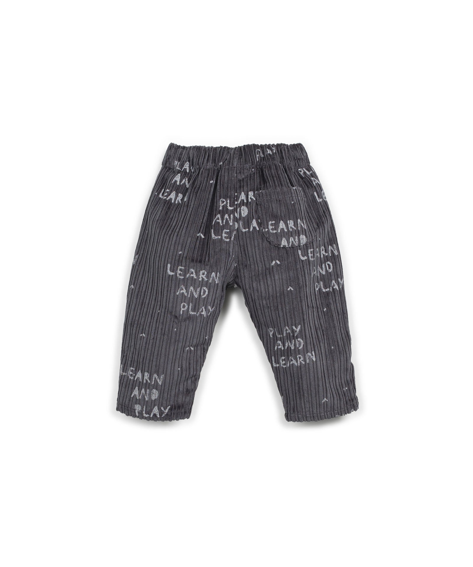 Play Up - printed corduroy trousers - grafite