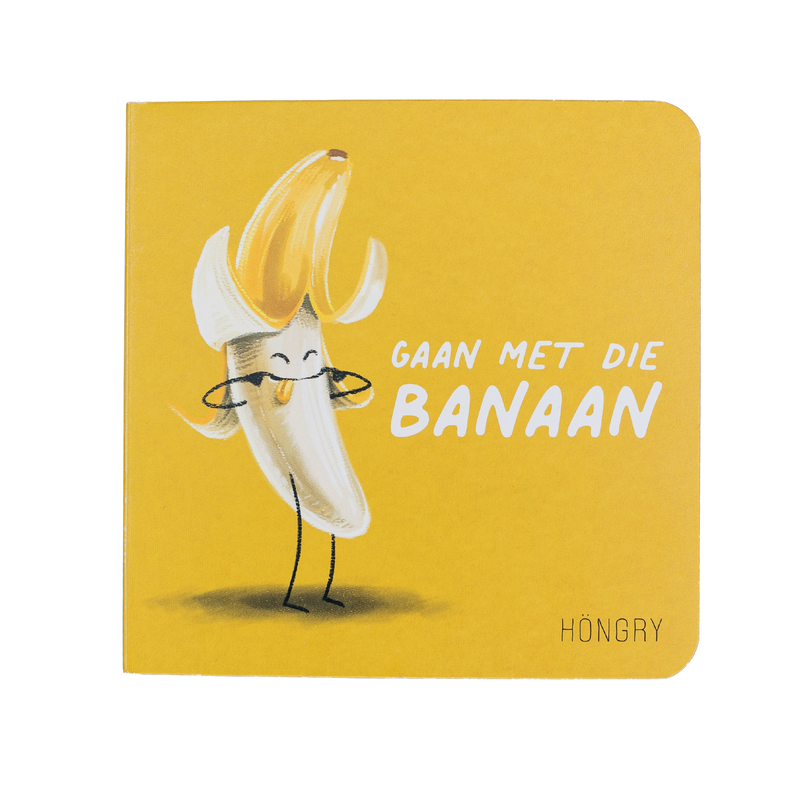 Höngry - kartonboekje - gaan met die banaan