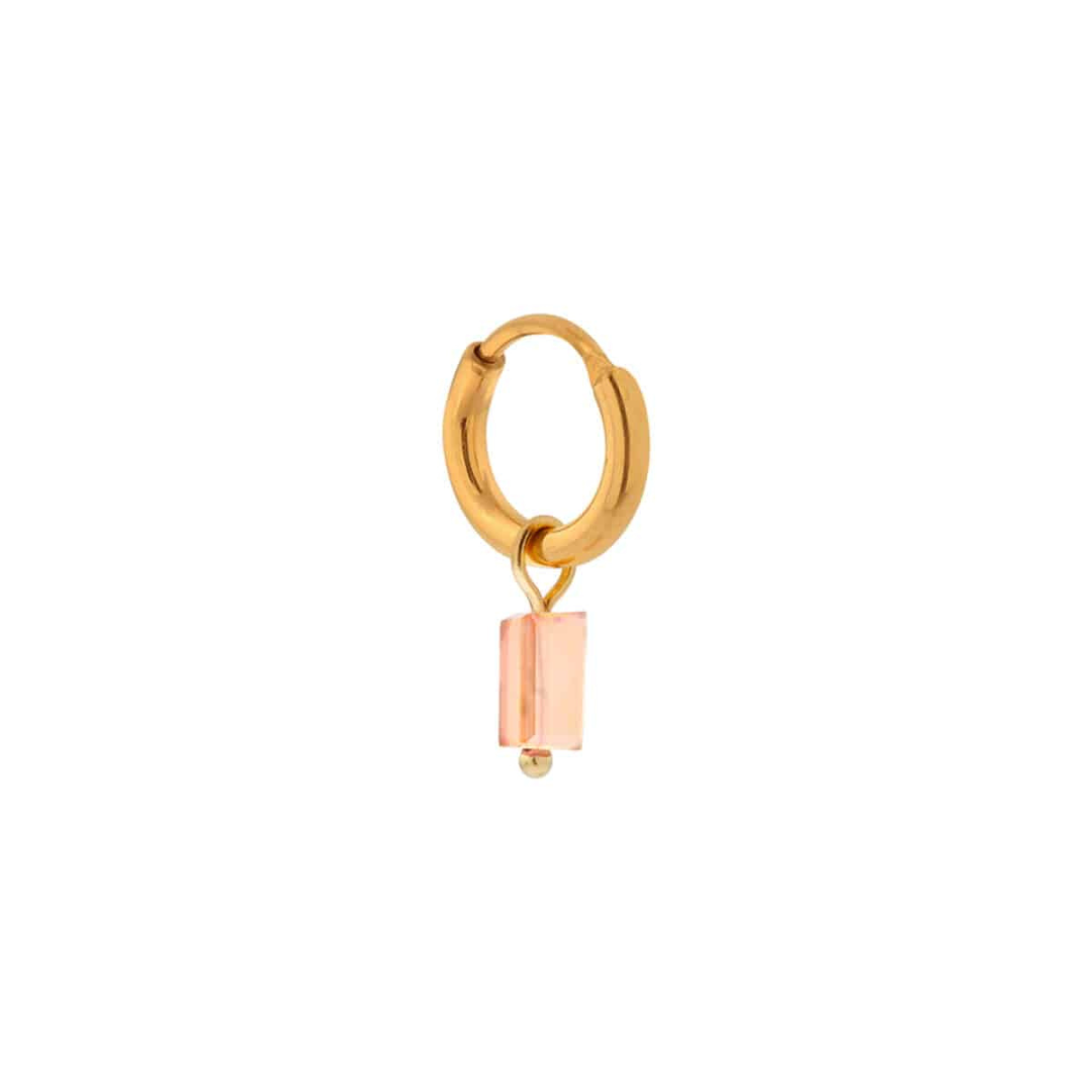 Label Kiki - light peachy hoop gold