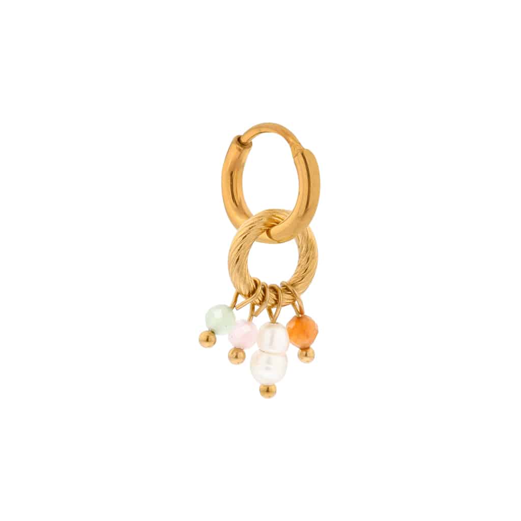 Label Kiki - viva colore hoop gold