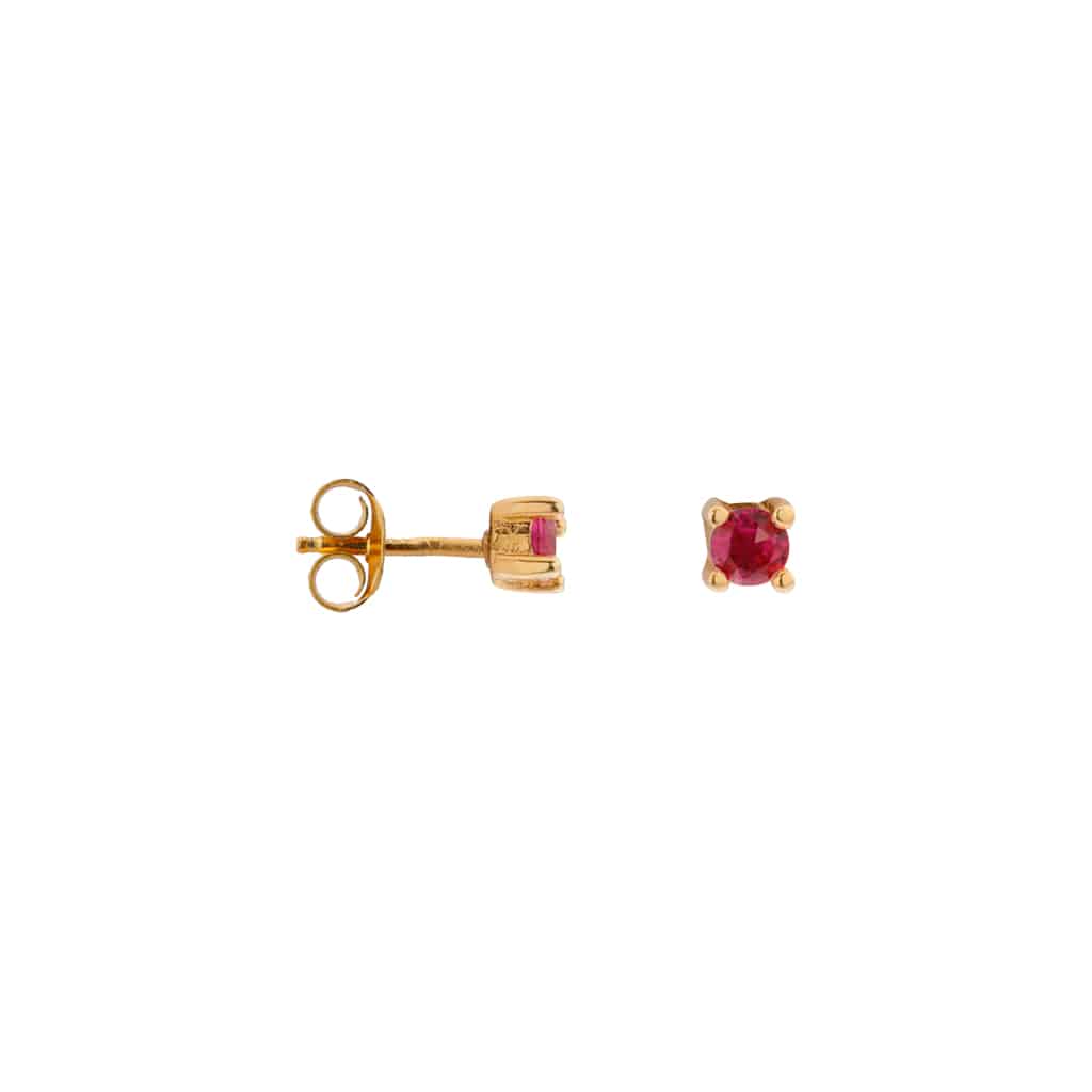 Label Kiki - magenta stone gold
