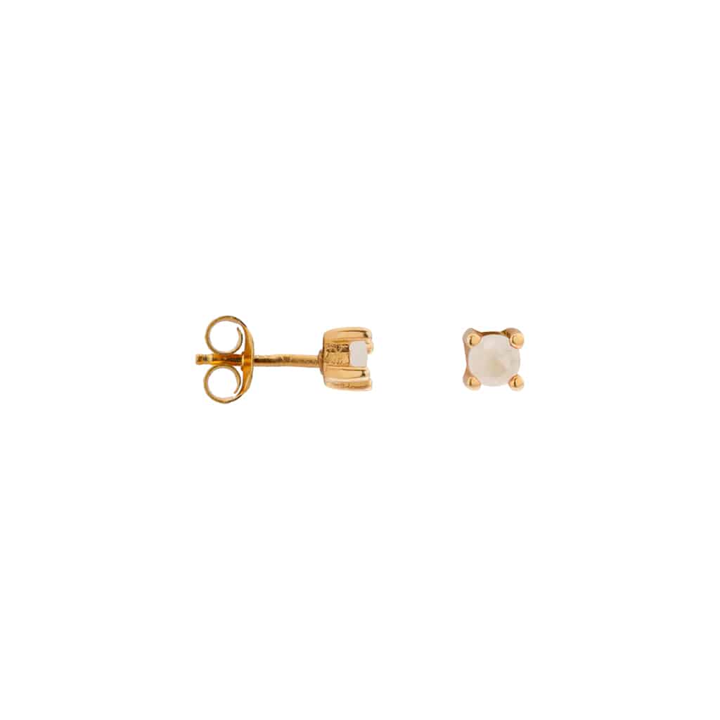 Label Kiki - white stone gold