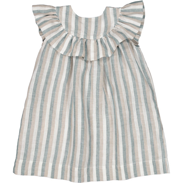 MarMar - drussa dress - dusty blue stripe