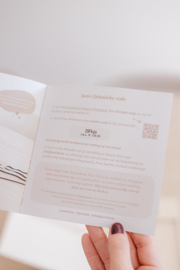 Juuniek - houten lijnportret