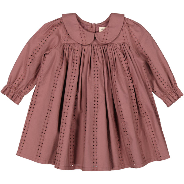 MarMar - dulla broderie dress - dusty grape