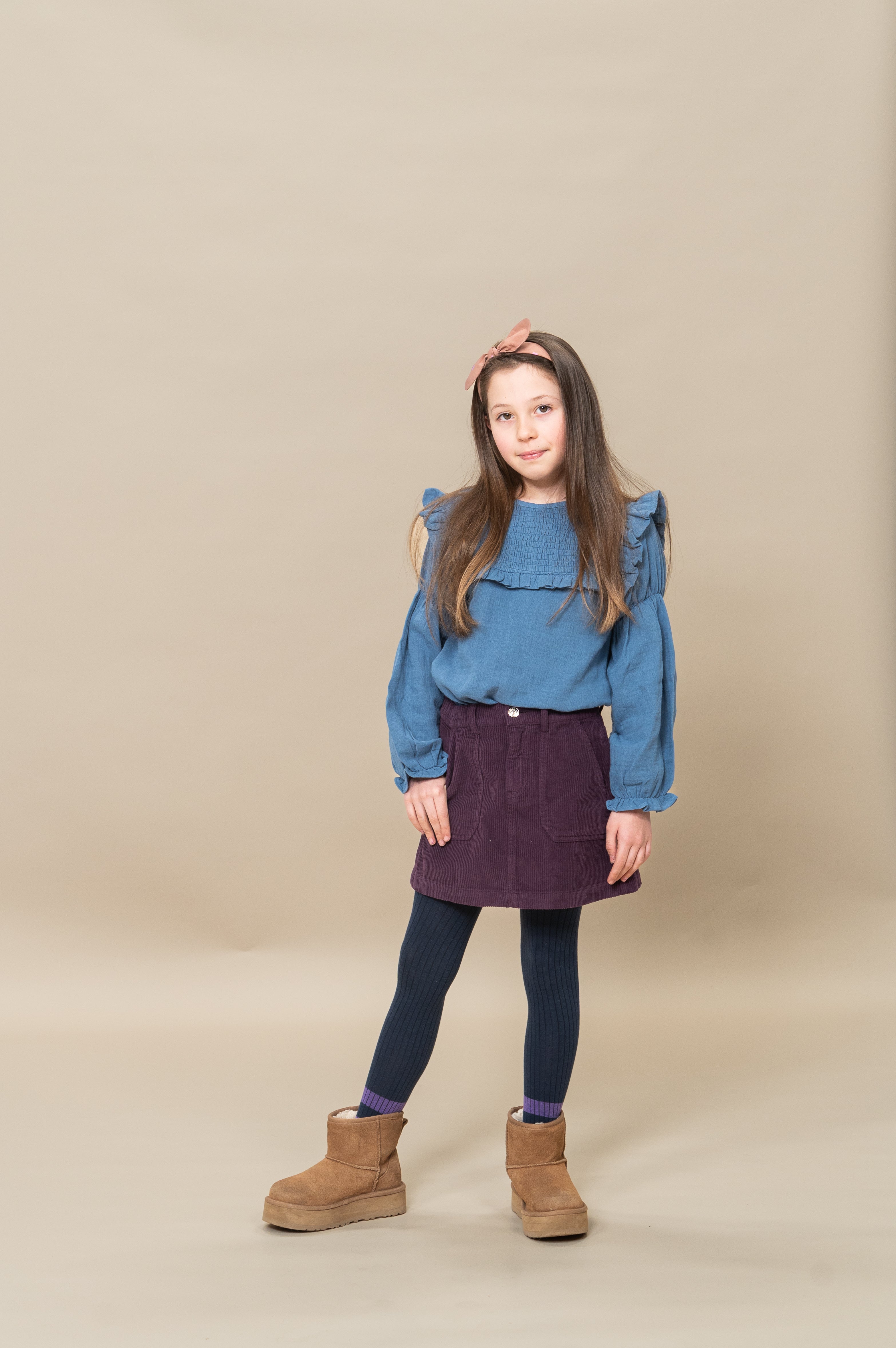 Petit Blush - cargo skirt - plum perfect