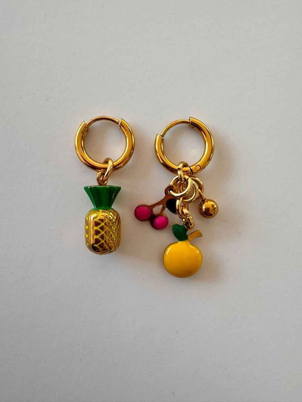 ByMelo - oorbellen - ananas
