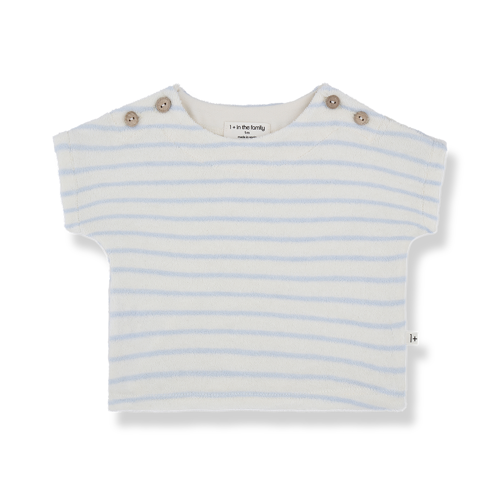 1+ in the family - shirt tomaso - misty blue