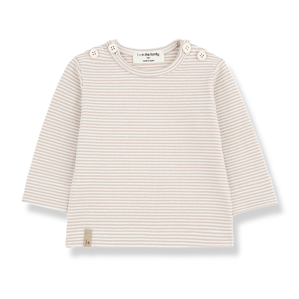 1+ in the family - longsleeve ot - beige