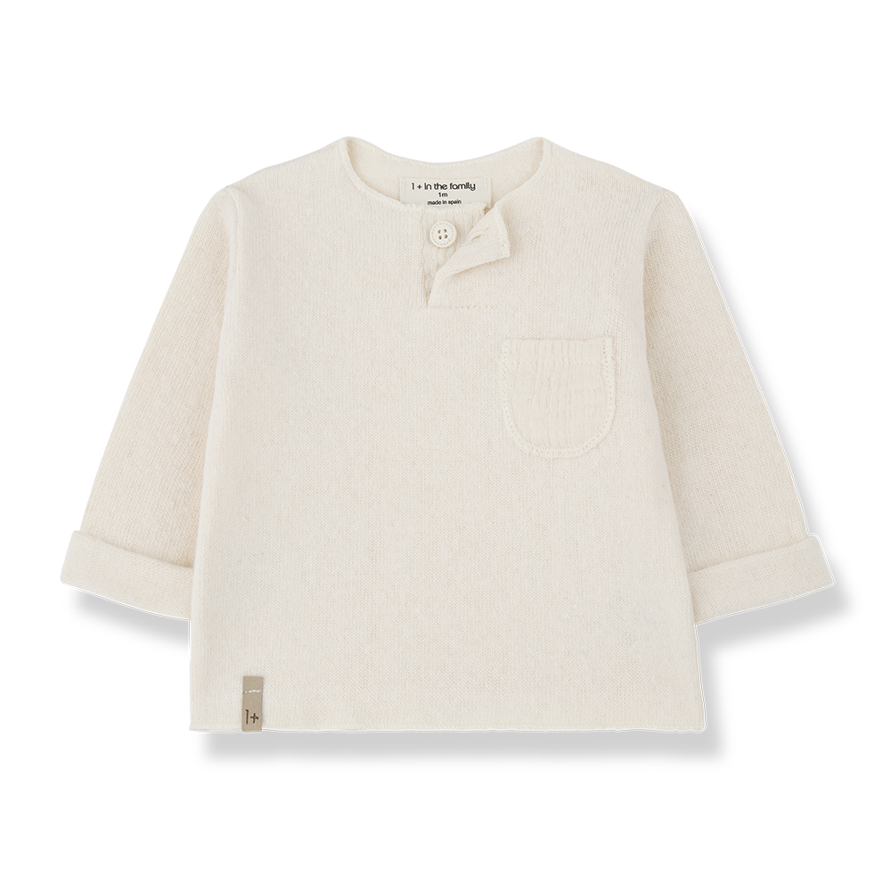 1+ in the family - longsleeve mathias - ecru