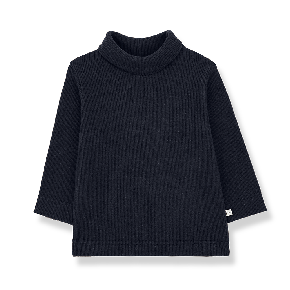 1+ in the family - longsleeve rolkraag aritz - dark blue