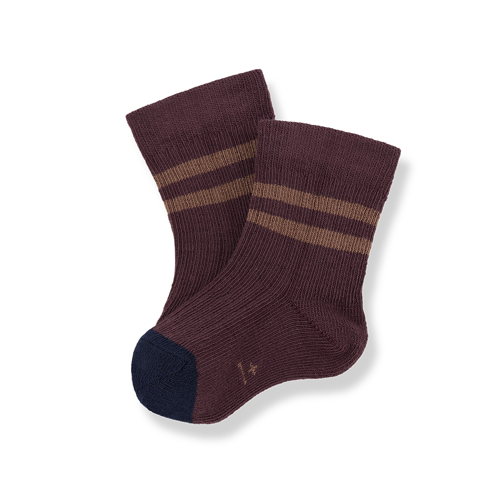 1+ in the family - socks soren - melanzana