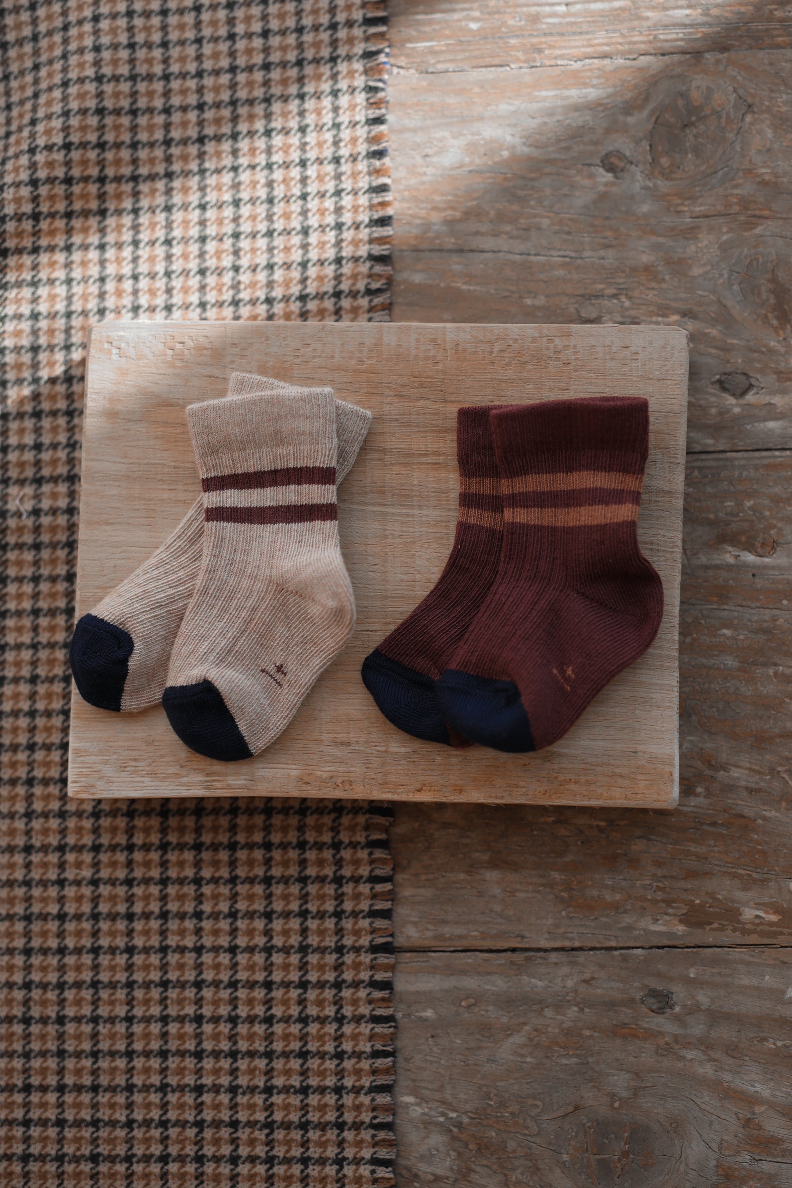 1+ in the family - socks soren - melanzana