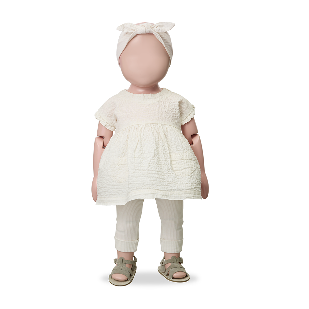 1+ in the family - troya dress - ecru