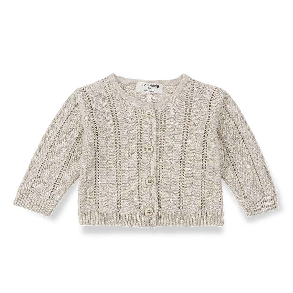 1+ in the family - xelida vestje - beige