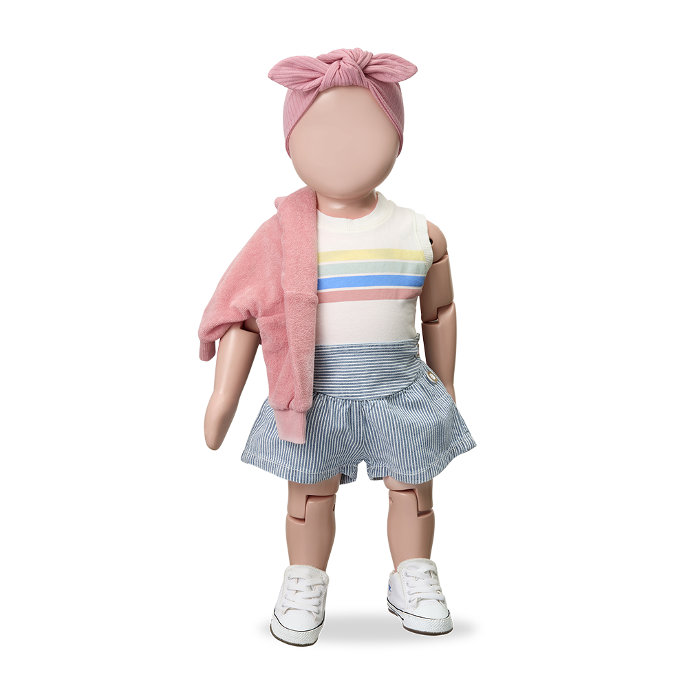 1+ in the family - mercadal terry sweater - strawberry