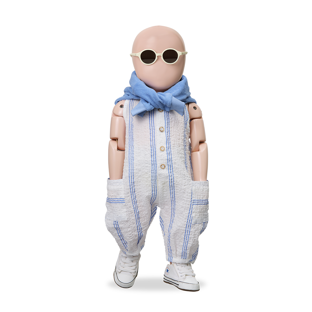 1+ in the family - mercadal terry sweater - ultramarine