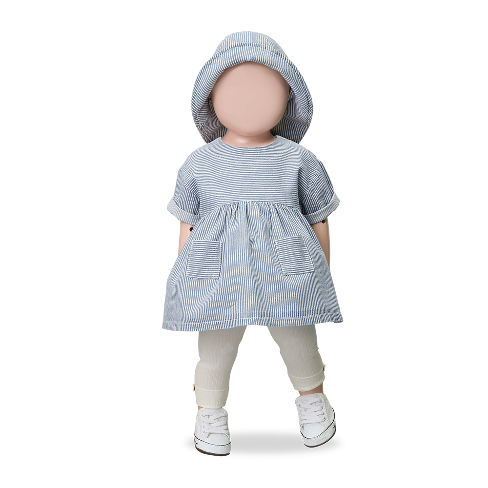 1+ in the family - margalida jurk - denim