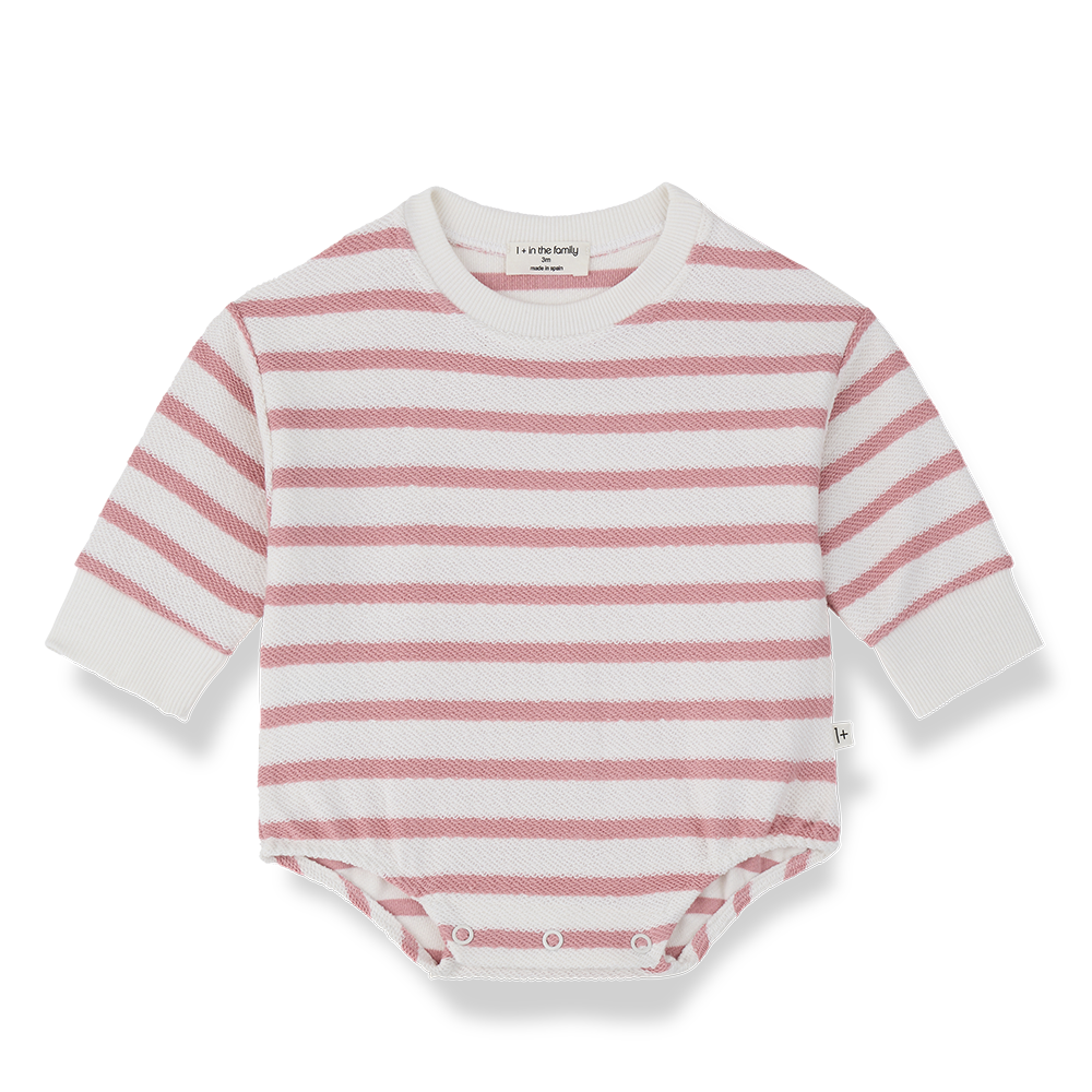 1+ in the family - illetes onesie - strawberry