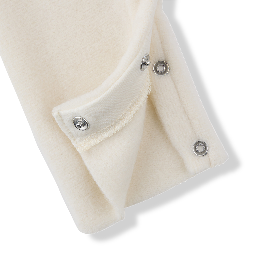 1+ in the family - dijon bamboo polar onesie - ecru