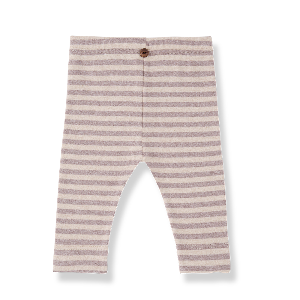 1+ in the family - cagliari striped jersey legging - nude