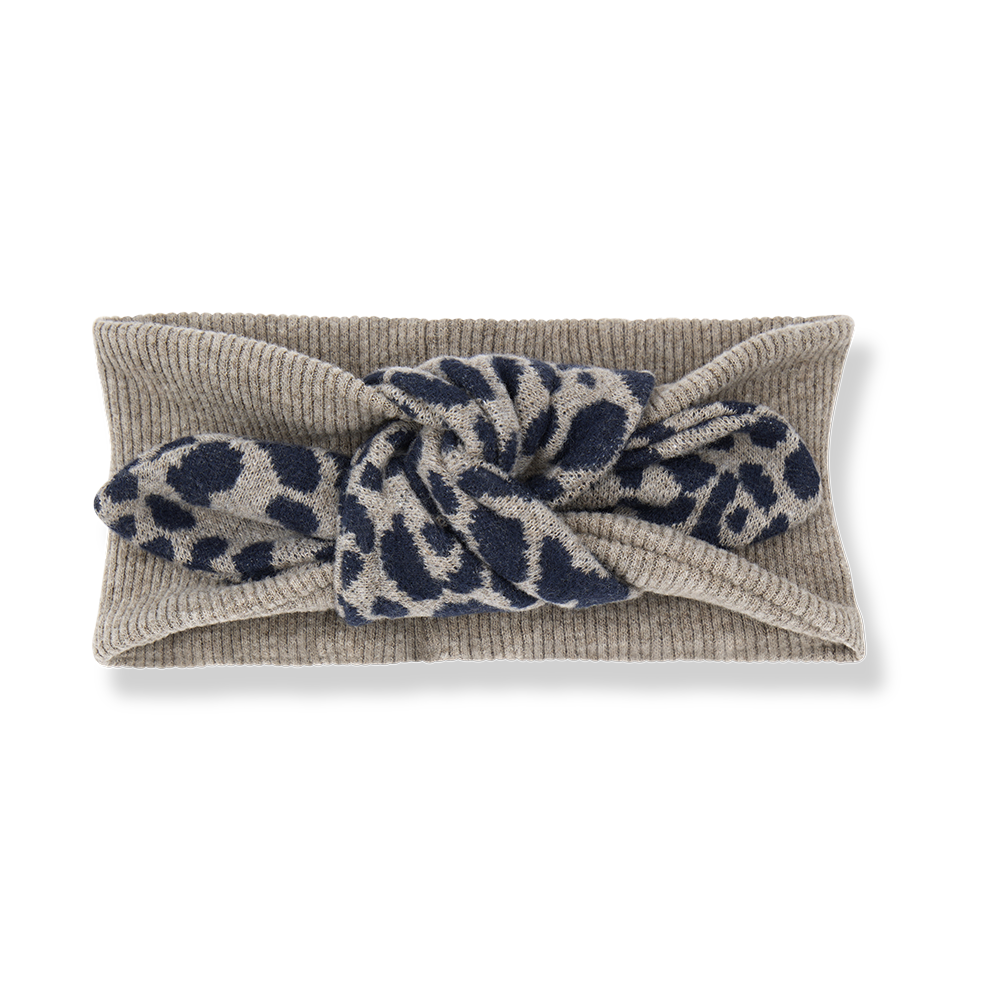 1+ in the family - parma animal jacquard haarband - blue