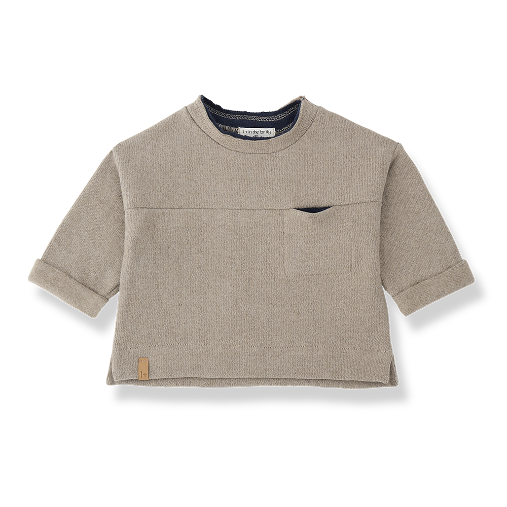 1+ in the family - vercelli soft fleece longsleeve - canapa
