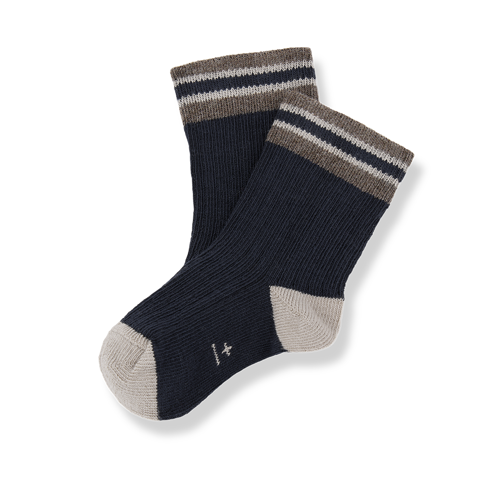1+ in the family - sicilia socks - blue