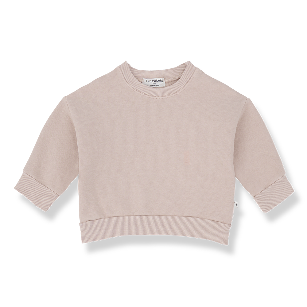 1+ in the family - montreal soft fleece sweater - nude