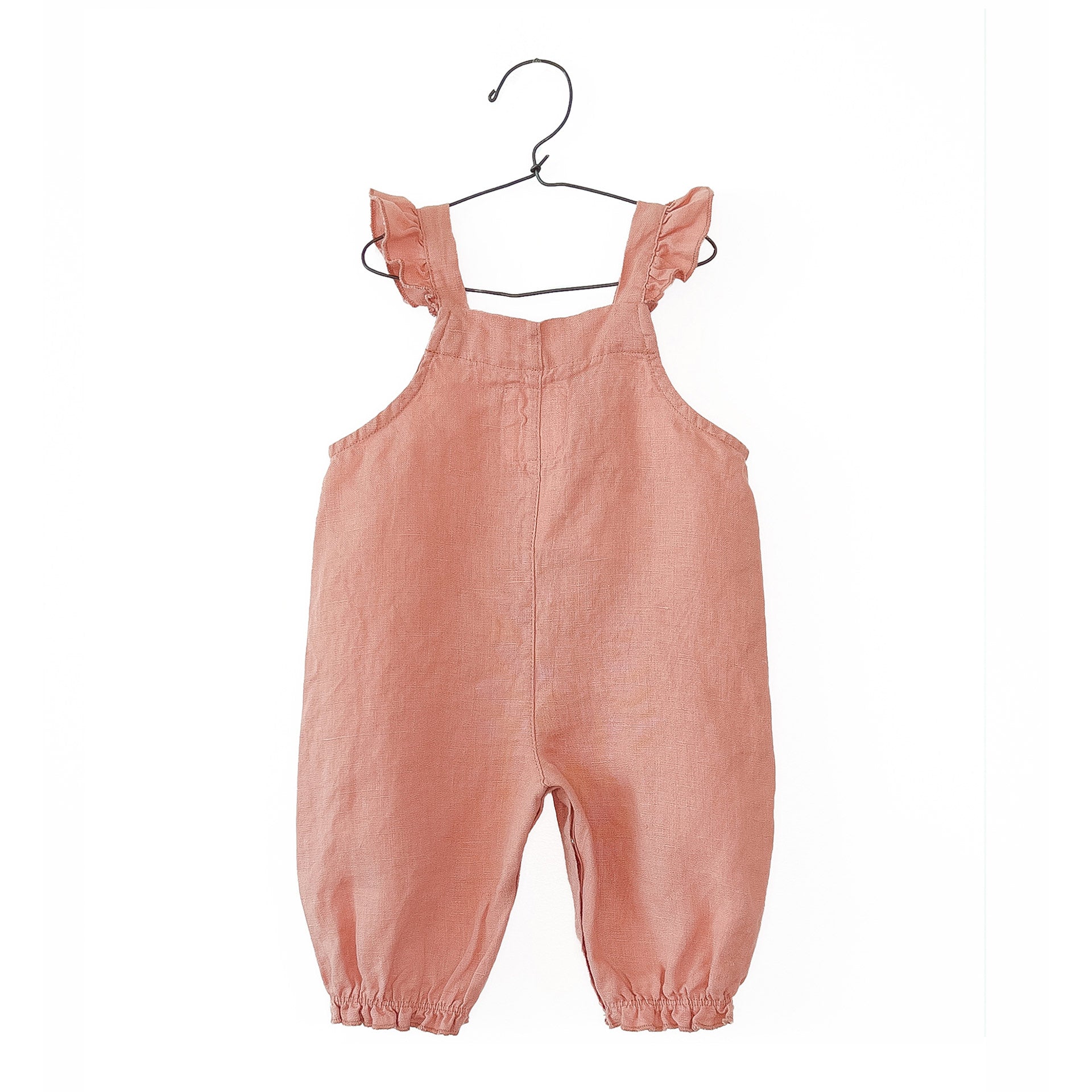 Play Up - linen jumpsuit - coral