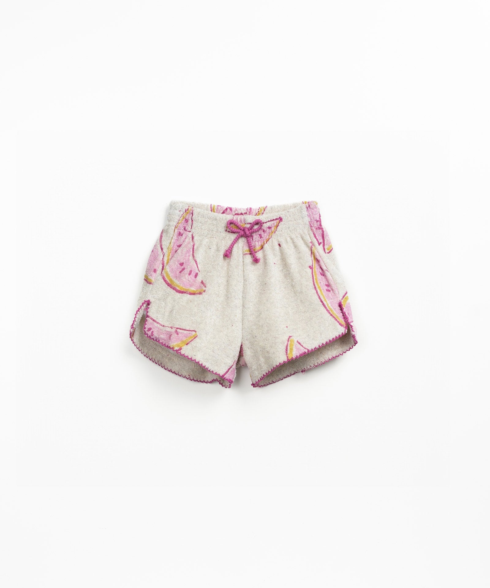 Play Up - printed fleece shorts - grés