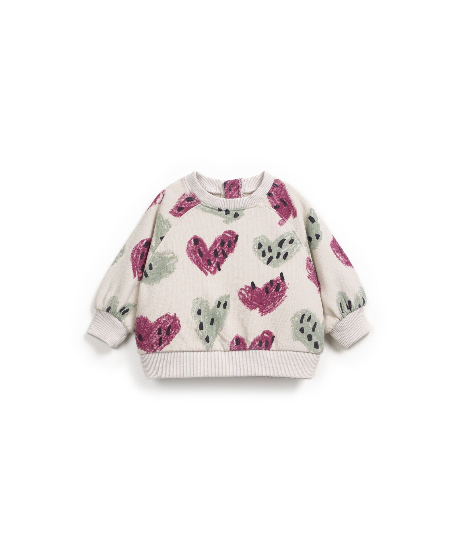 Play Up - printed fleece sweater - tones