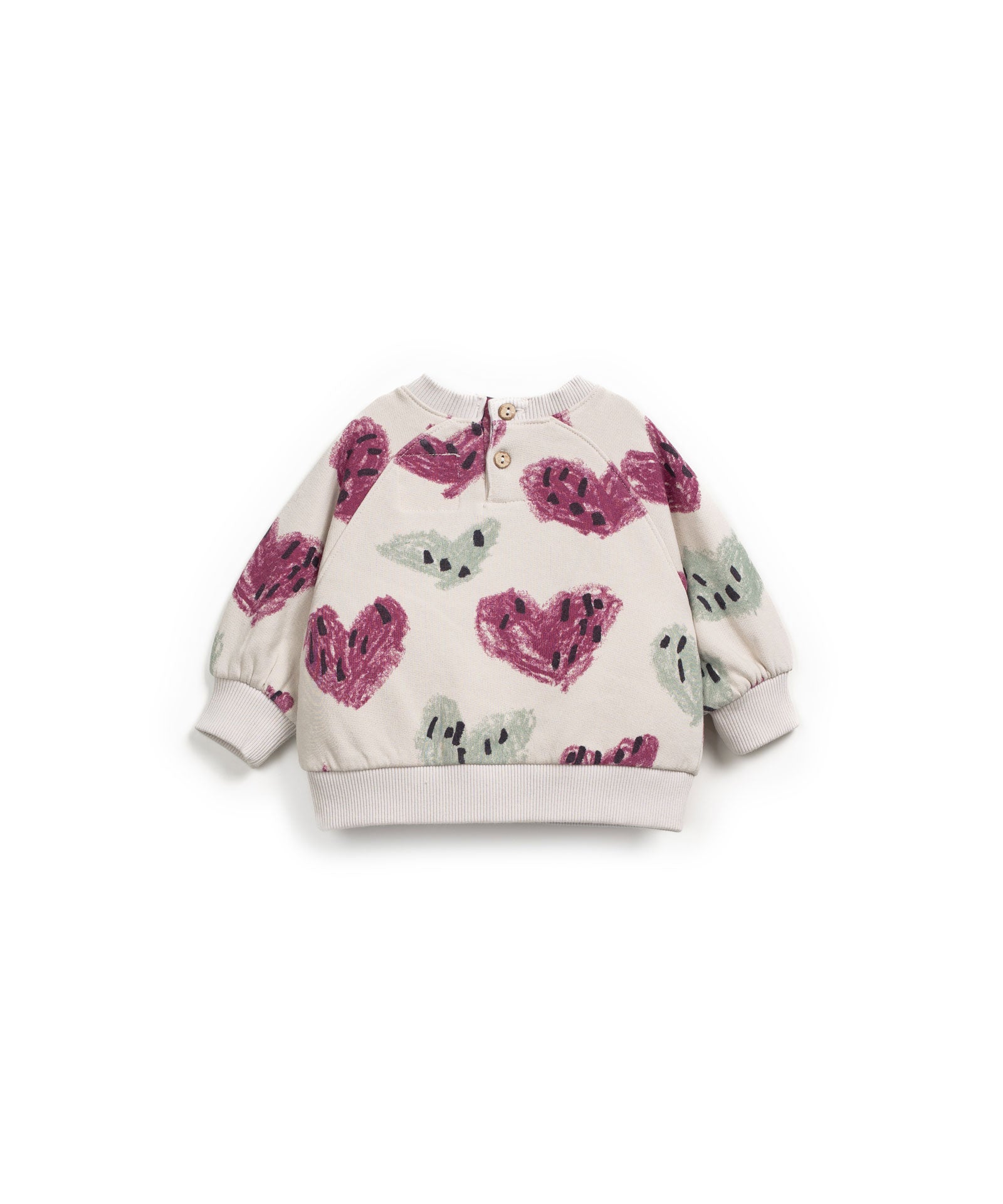 Play Up - printed fleece sweater - tones