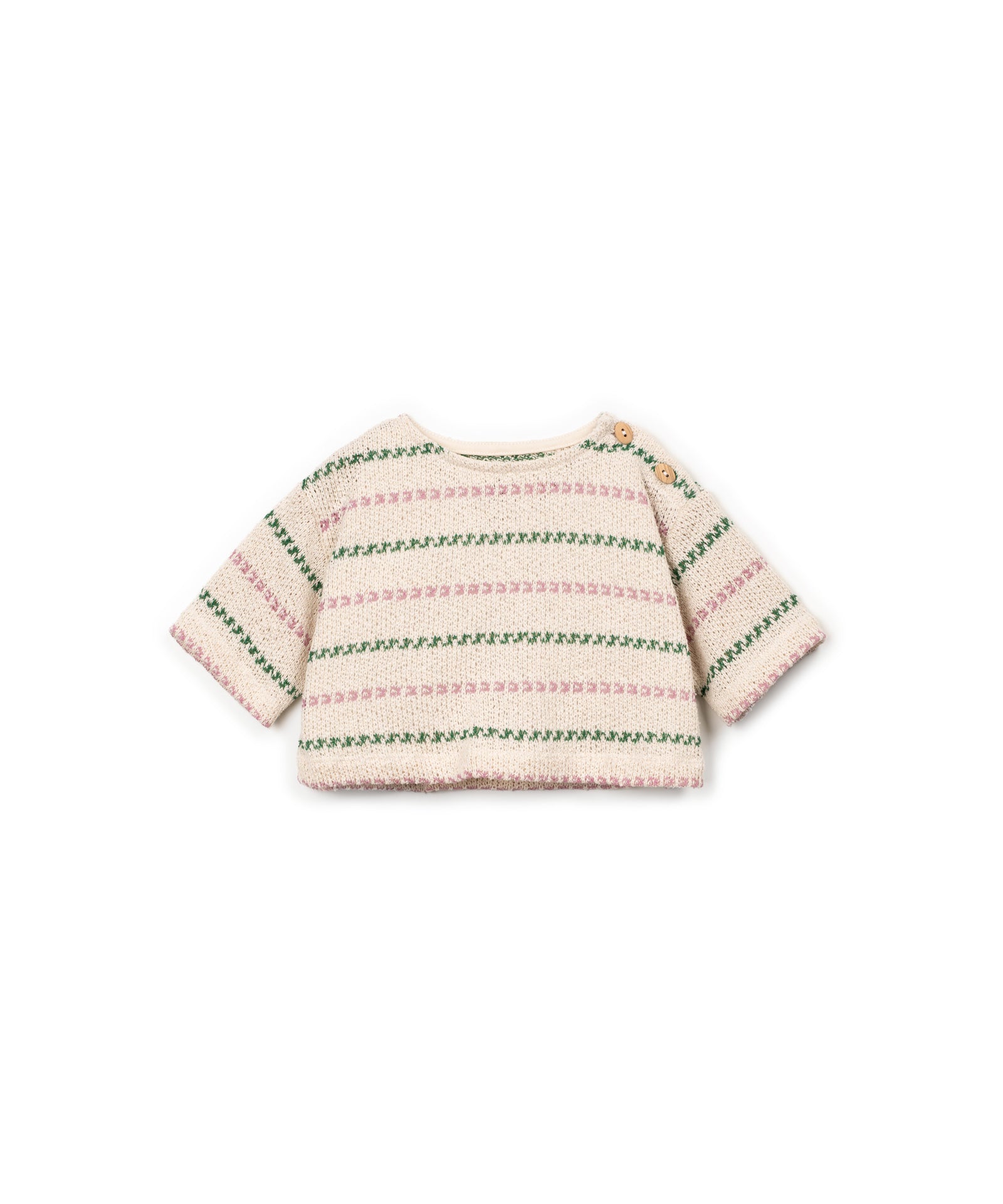 Play Up - striped jersey sweater - sculpture