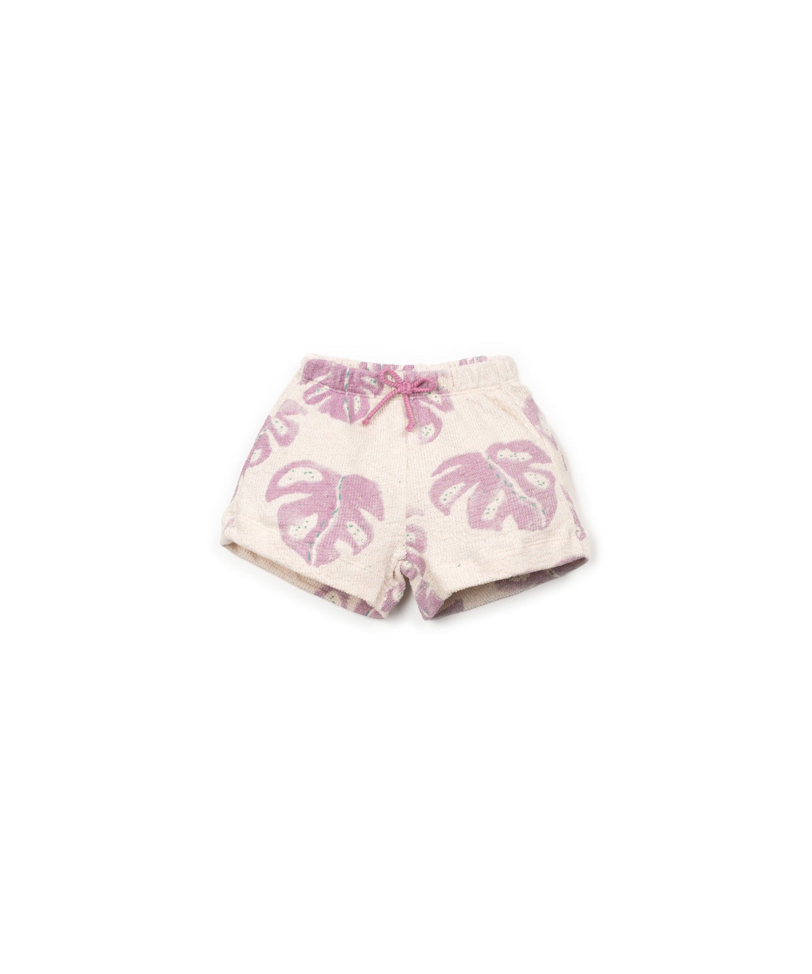 Play Up - printed embellished jersey short - monstera
