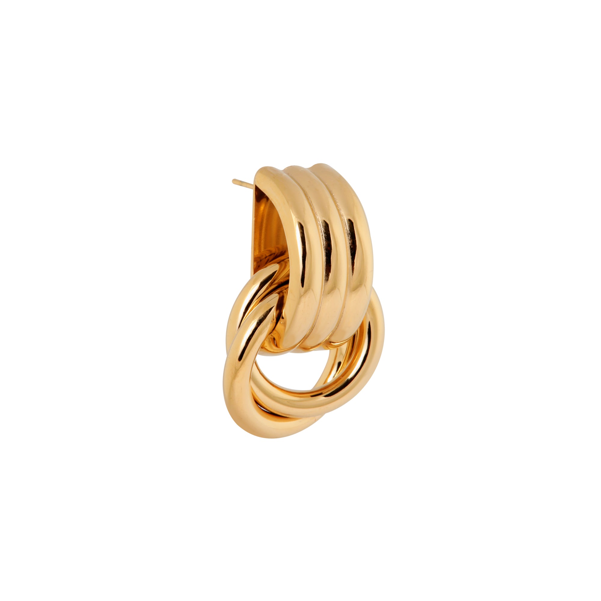 Label Kiki - round and round hoop gold
