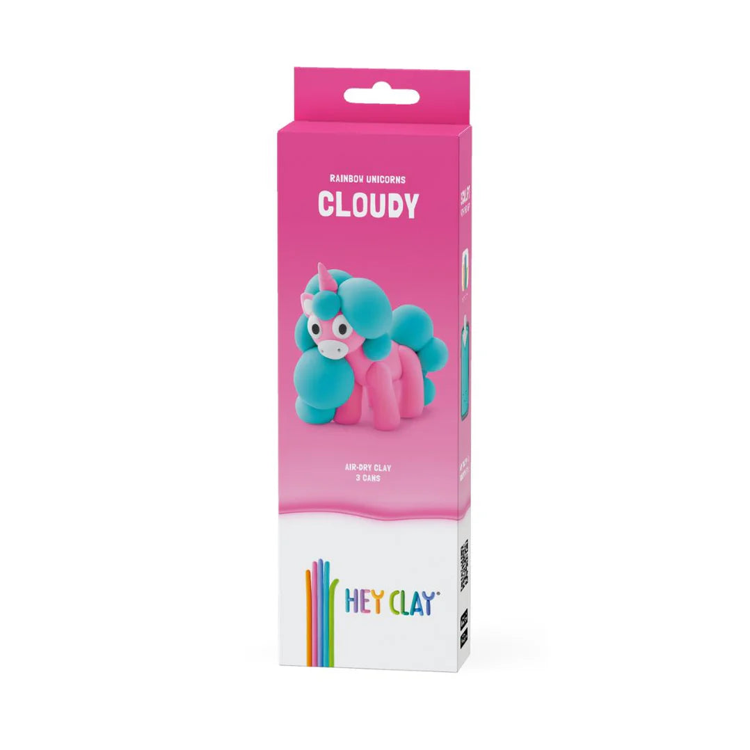 Hey Clay - rainbow unicorn cloudy - 3 cans