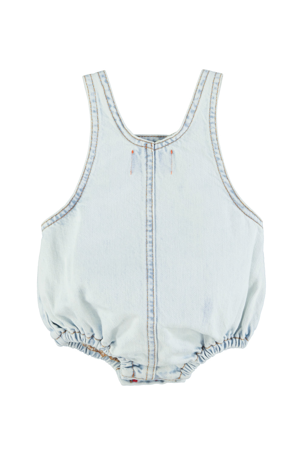 Piupiuchick - baby romper - washed light denim