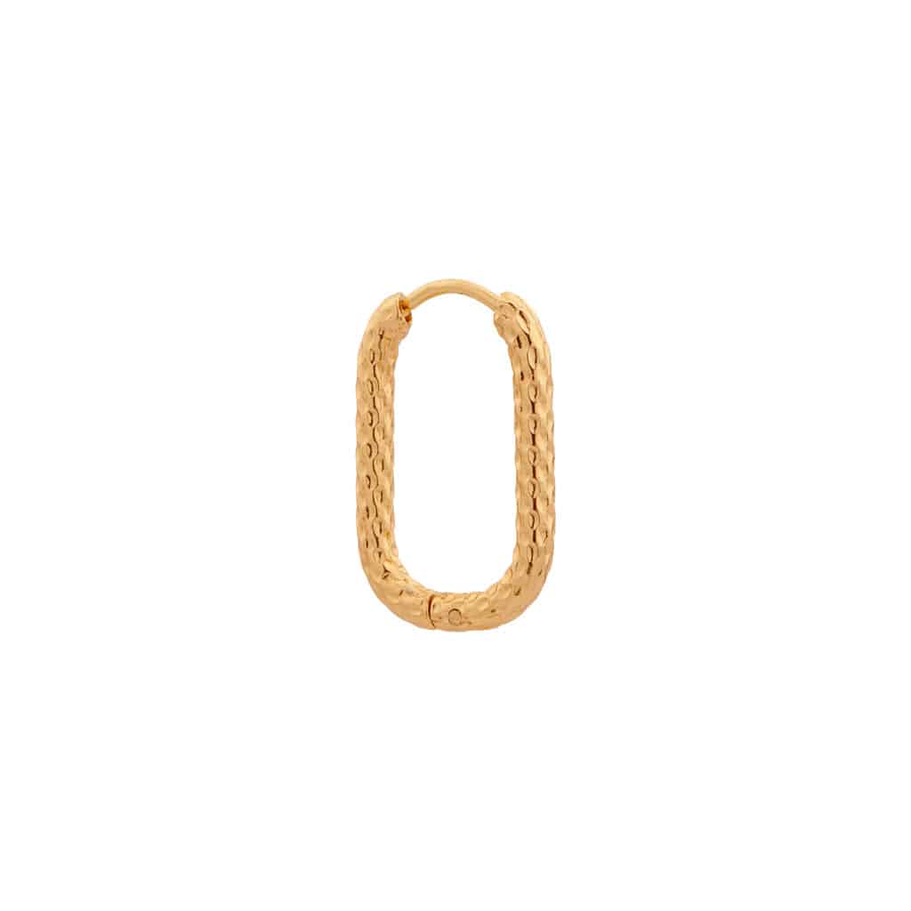 Label Kiki - dottie oval hoop gold