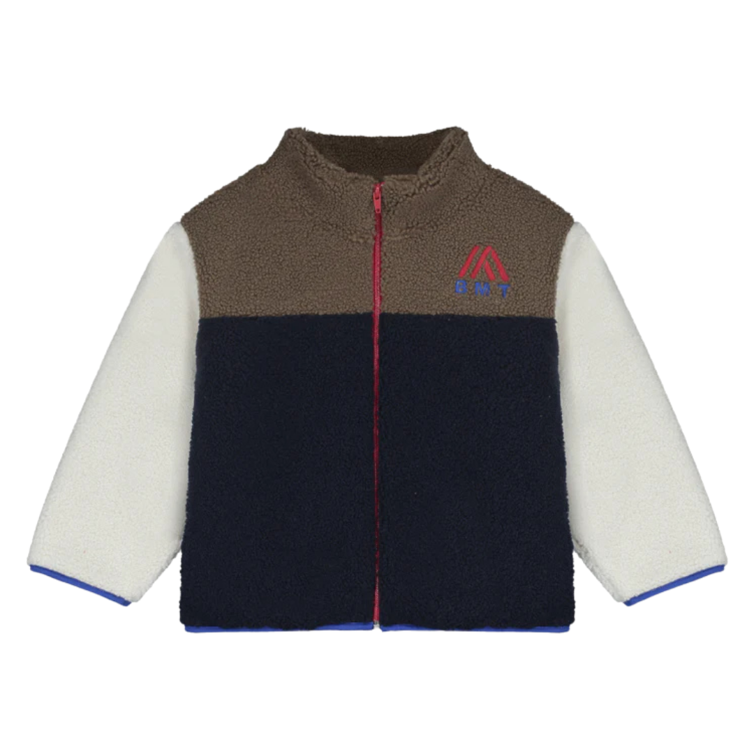 Bonmot - snow coat block color - navy