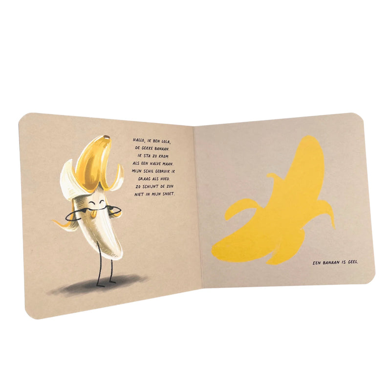 Höngry - kartonboekje - gaan met die banaan