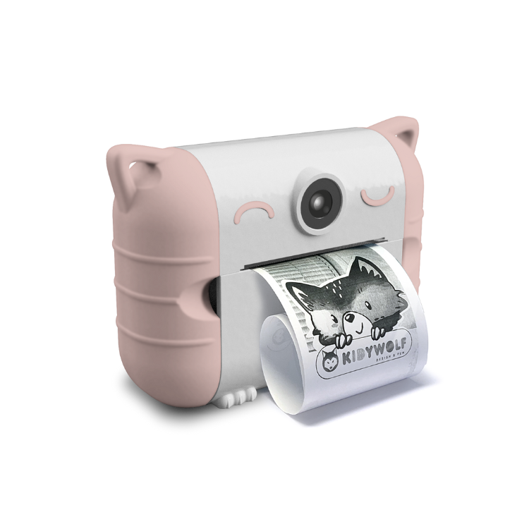 Kidywolf - kidyprint instant camera met thermische printer - peach