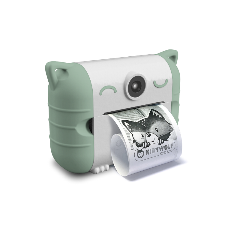 Kidywolf - kidyprint instant camera met thermische printer - groen