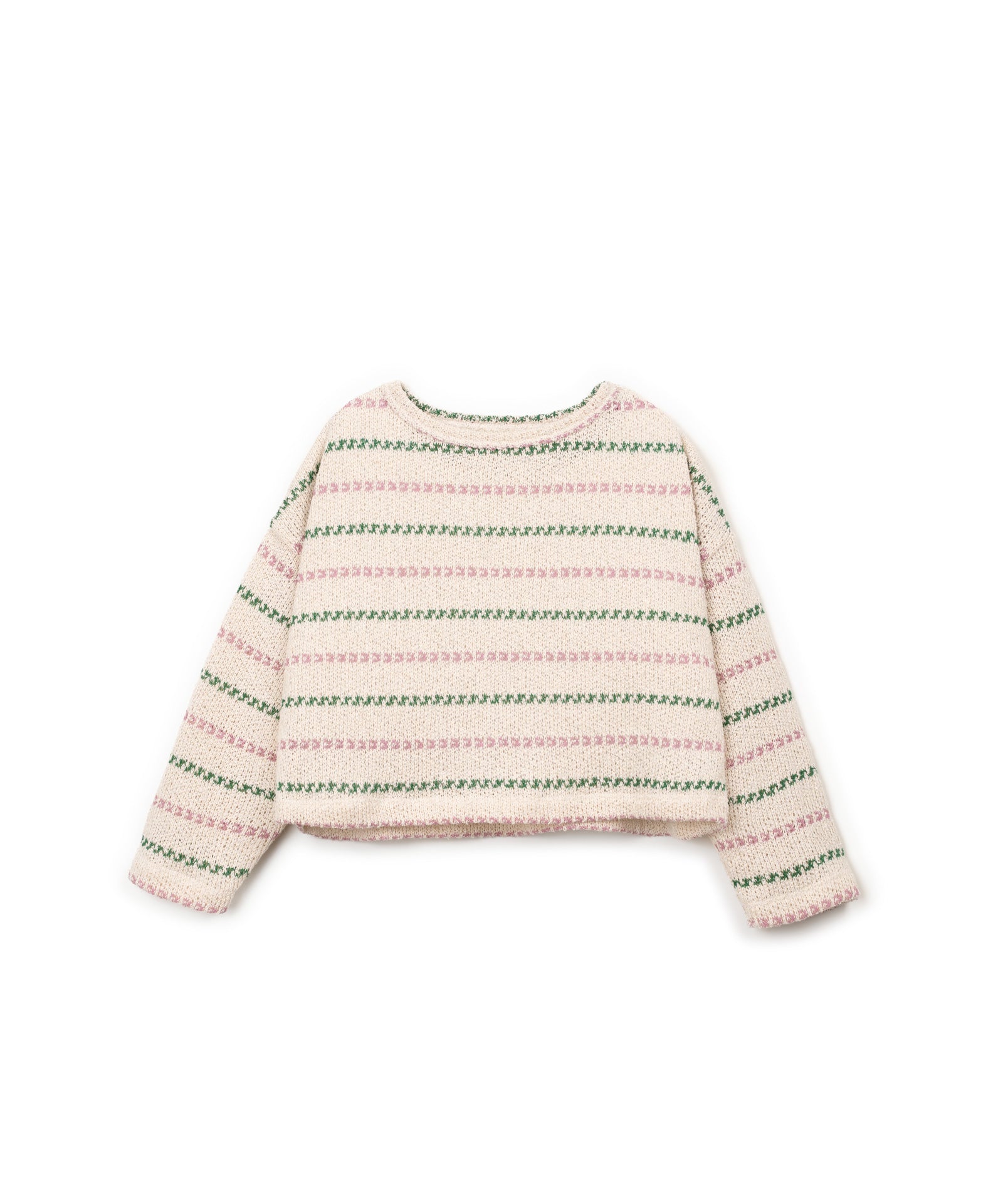 Play Up - striped jersey sweater - sculpture