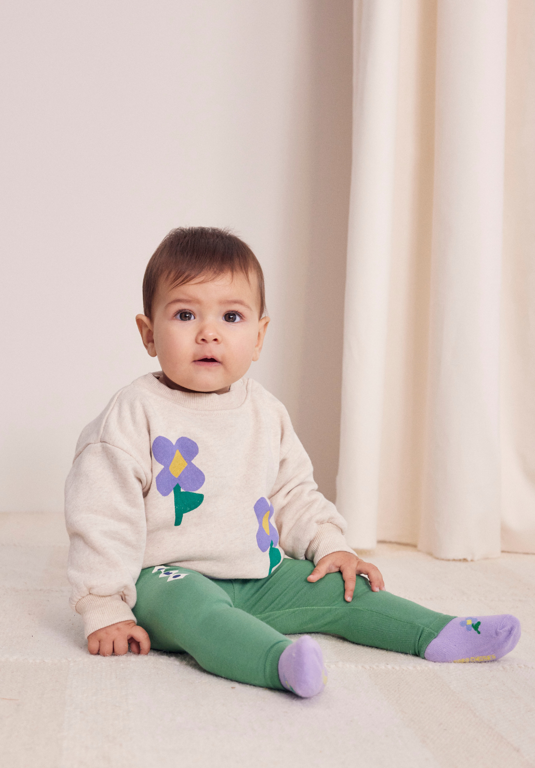 Bobo Choses - diamonds leggings - green