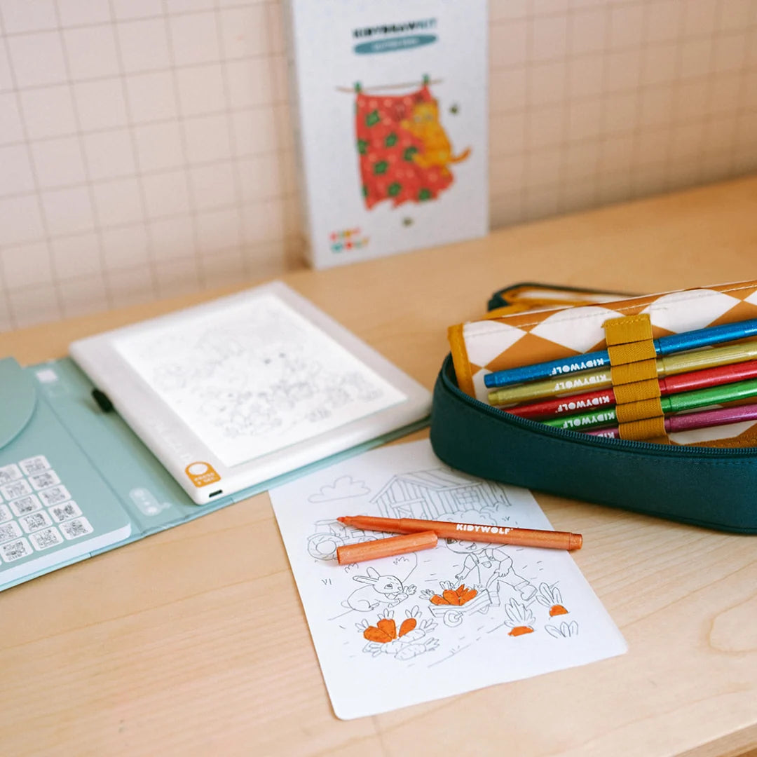 Kidywolf - kidydraw pad - kit glitterstiften