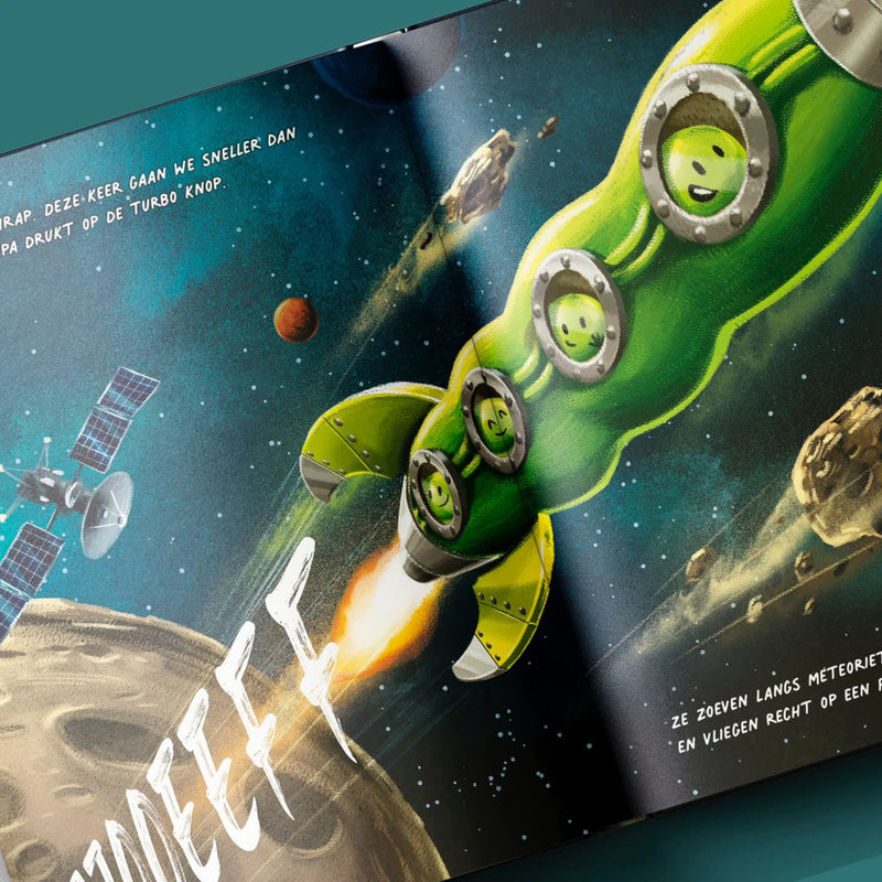 Höngry - boek - erwtjes in de ruimte